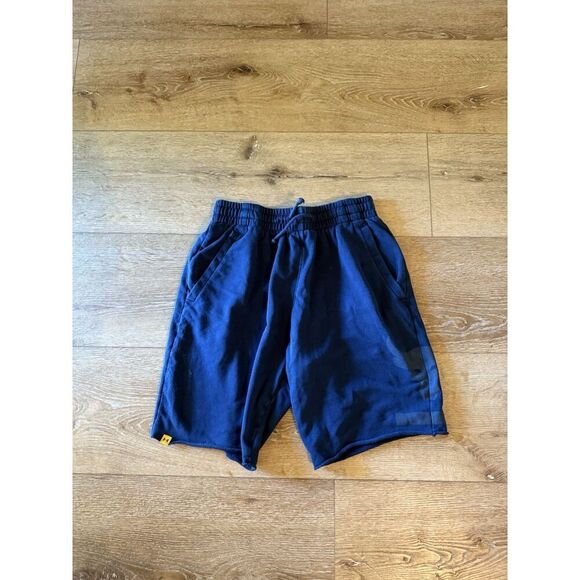 Under Armour Project Rock Mens Blue Sweat Shorts Size Medium - Picture 1 of 3